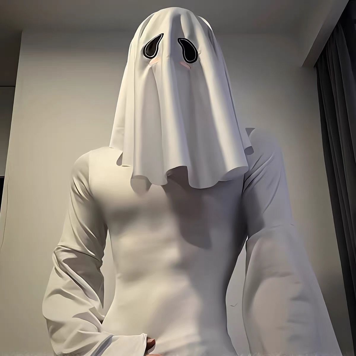 Anime Cosplay Mask - Halloween Slim-Fit Mermaid Tail Ghost Cosplay