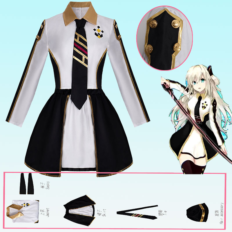 Women Anime Cosplay - Anime Womens Costume Cosplay Suit Sky