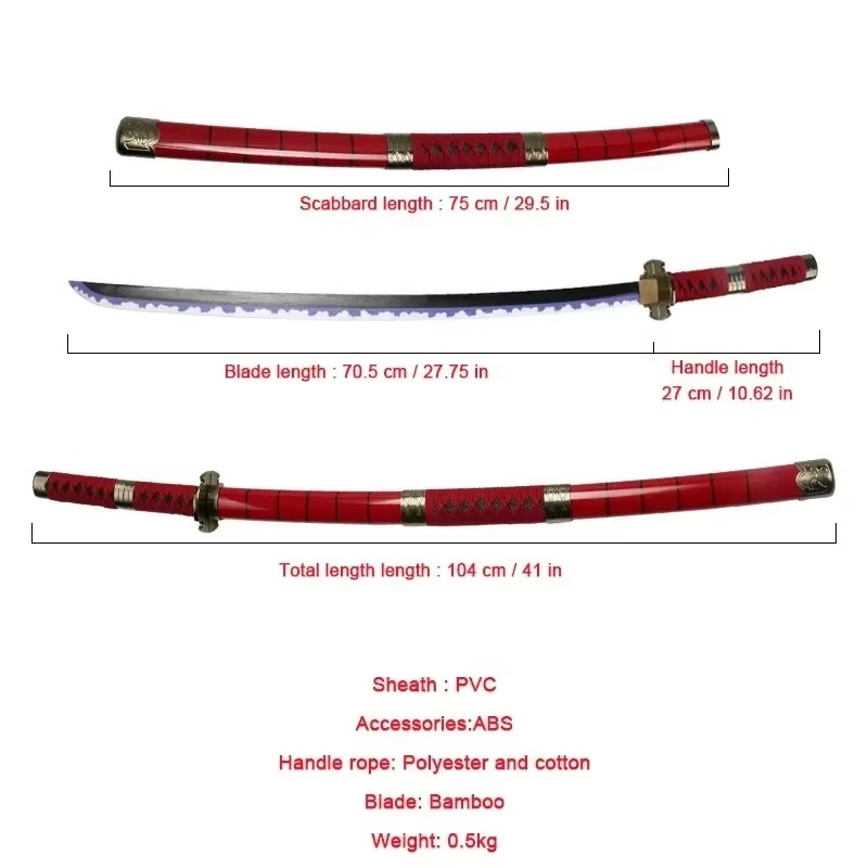 40incn Roronoa Zoro Katana Nin - огляд і ціна Anime Cosplay Real