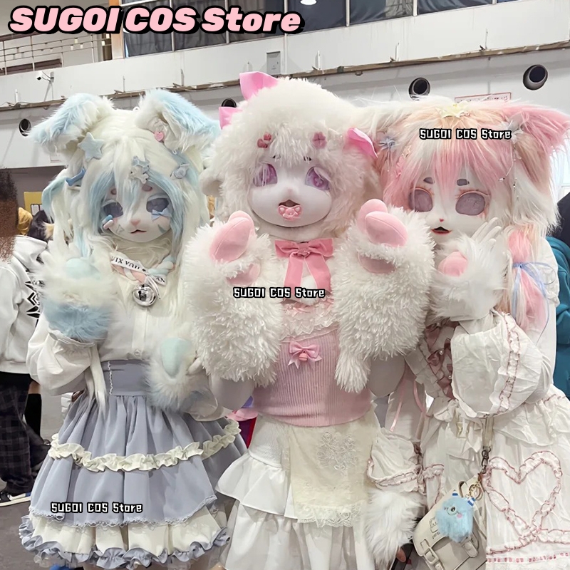 aBcSCS*Fursuit Head Kigurumi C - огляд і ціна Anime Cosplay Mask
