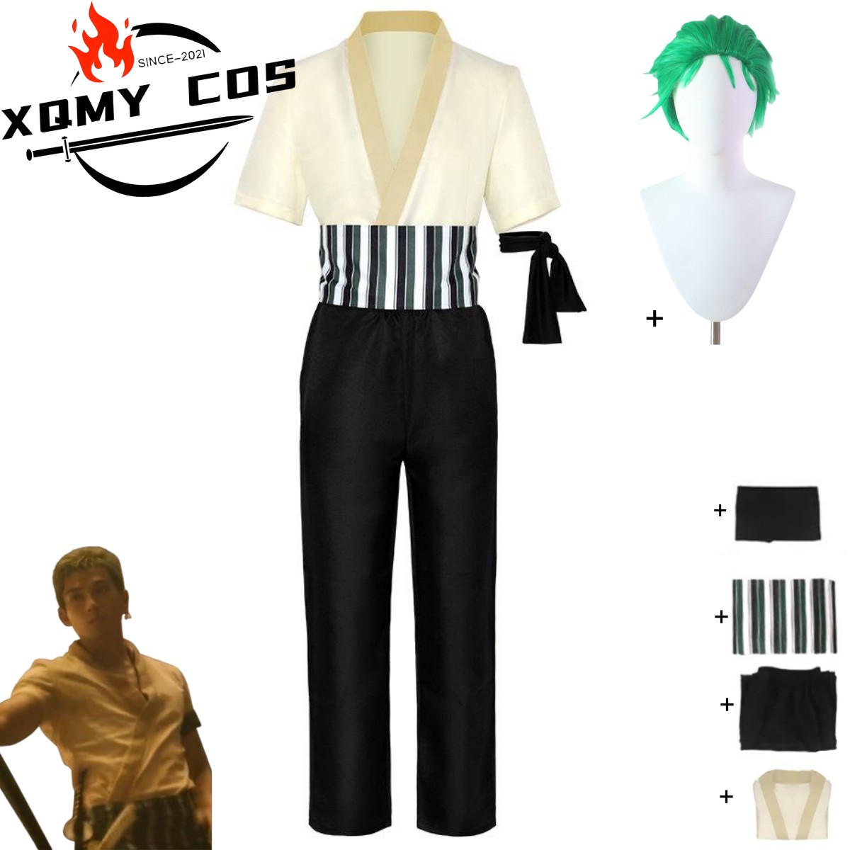 XqNew Anime Movie Roronoa Zoro - огляд і ціна Kids Cosplay Anime