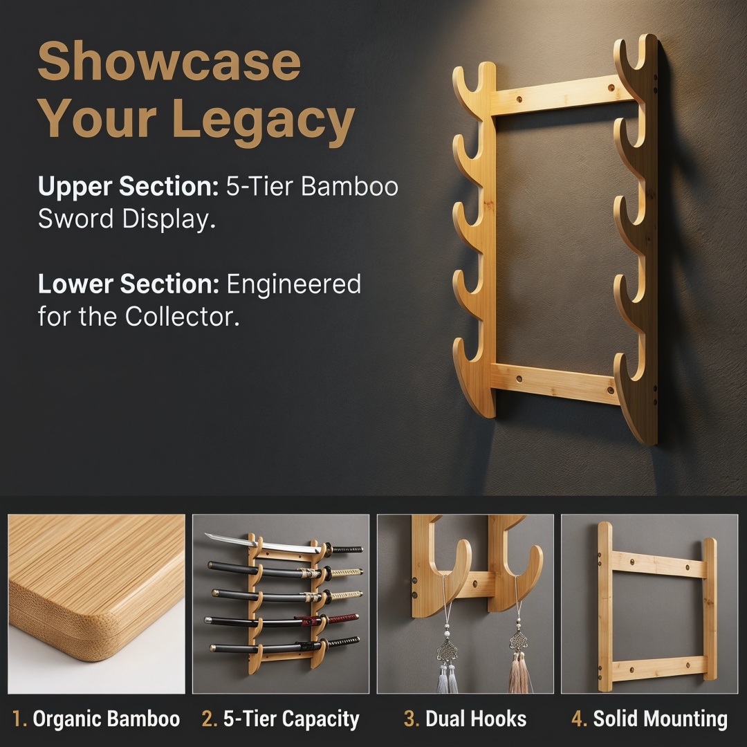 8-Layers Wall Sword Storage Sh - огляд і ціна Anime Cosplay Real
