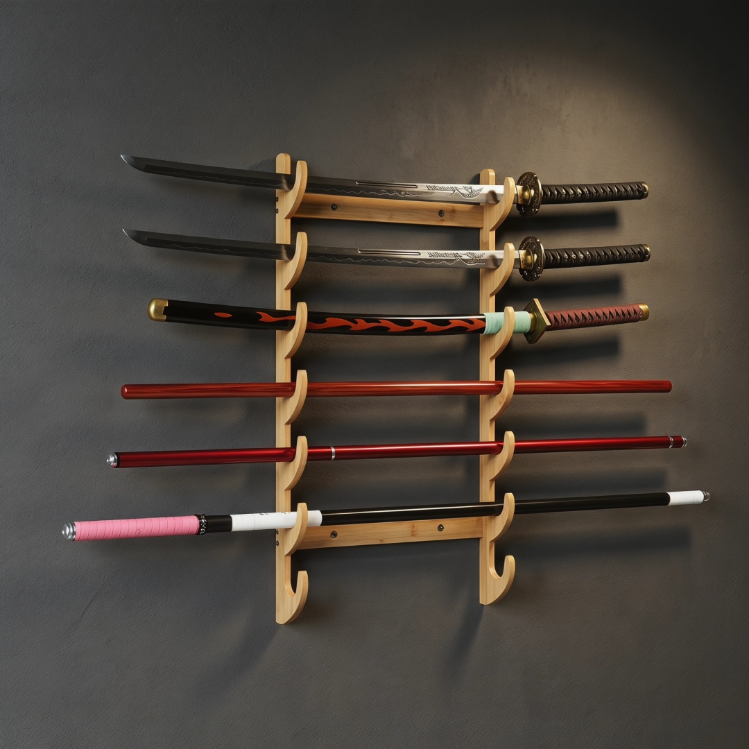 8-Layers Wall Sword Storage Sh - огляд і ціна Anime Cosplay Real